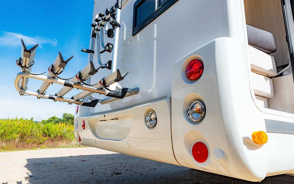 Bike rack for RV