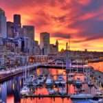 Seattle Pier Skyline At Dawn