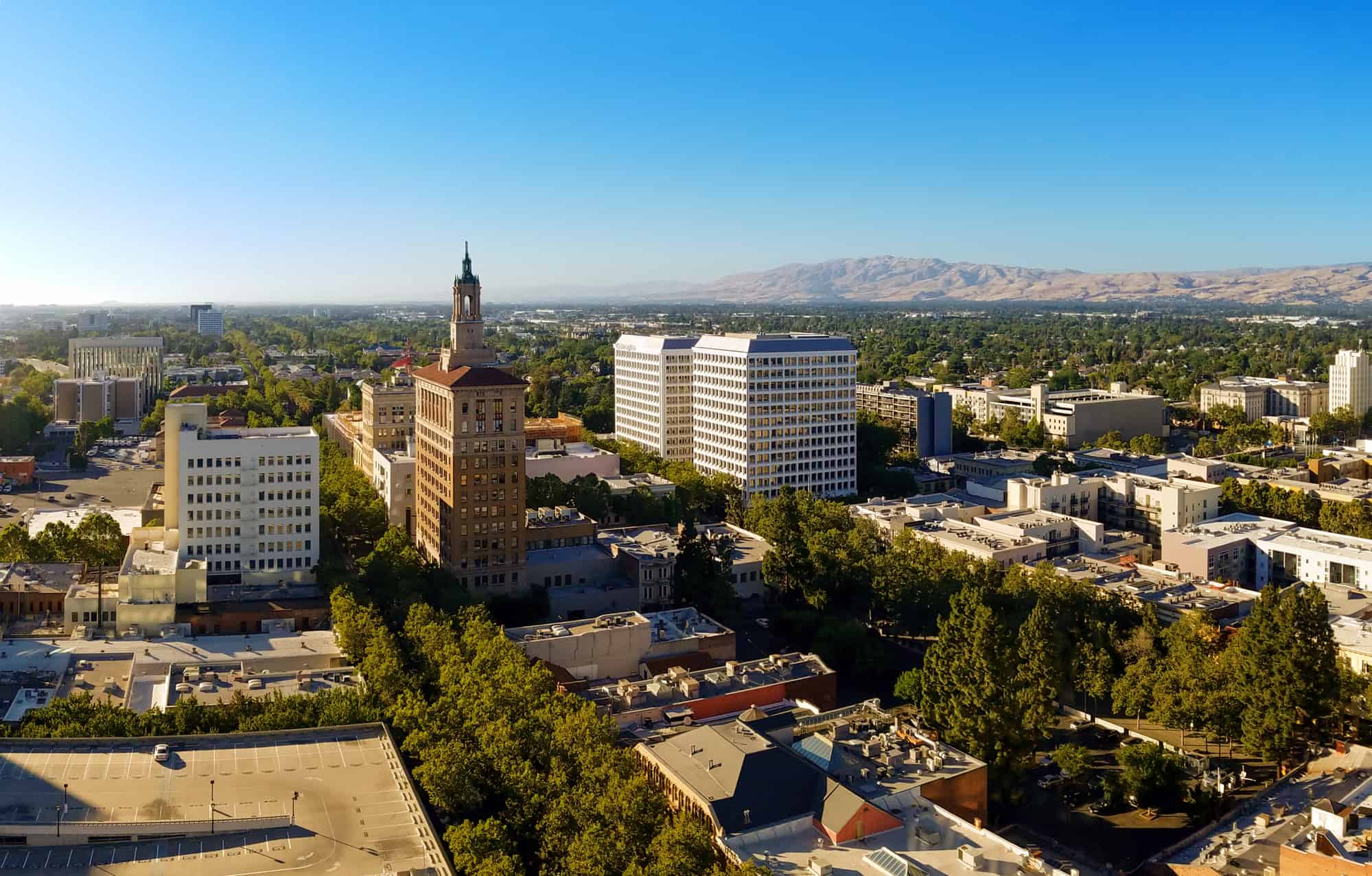 skyline view of downtown San Jose California