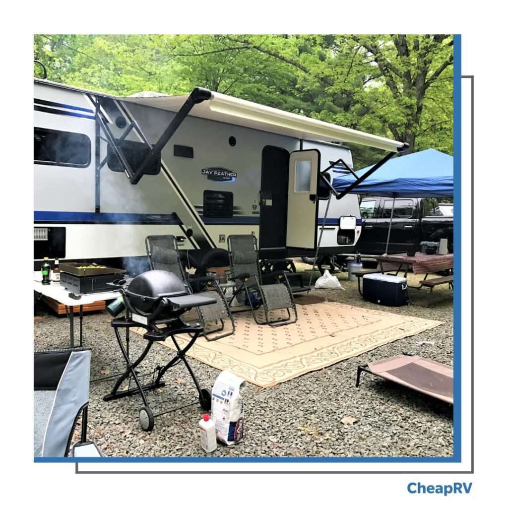 First set up of our RV