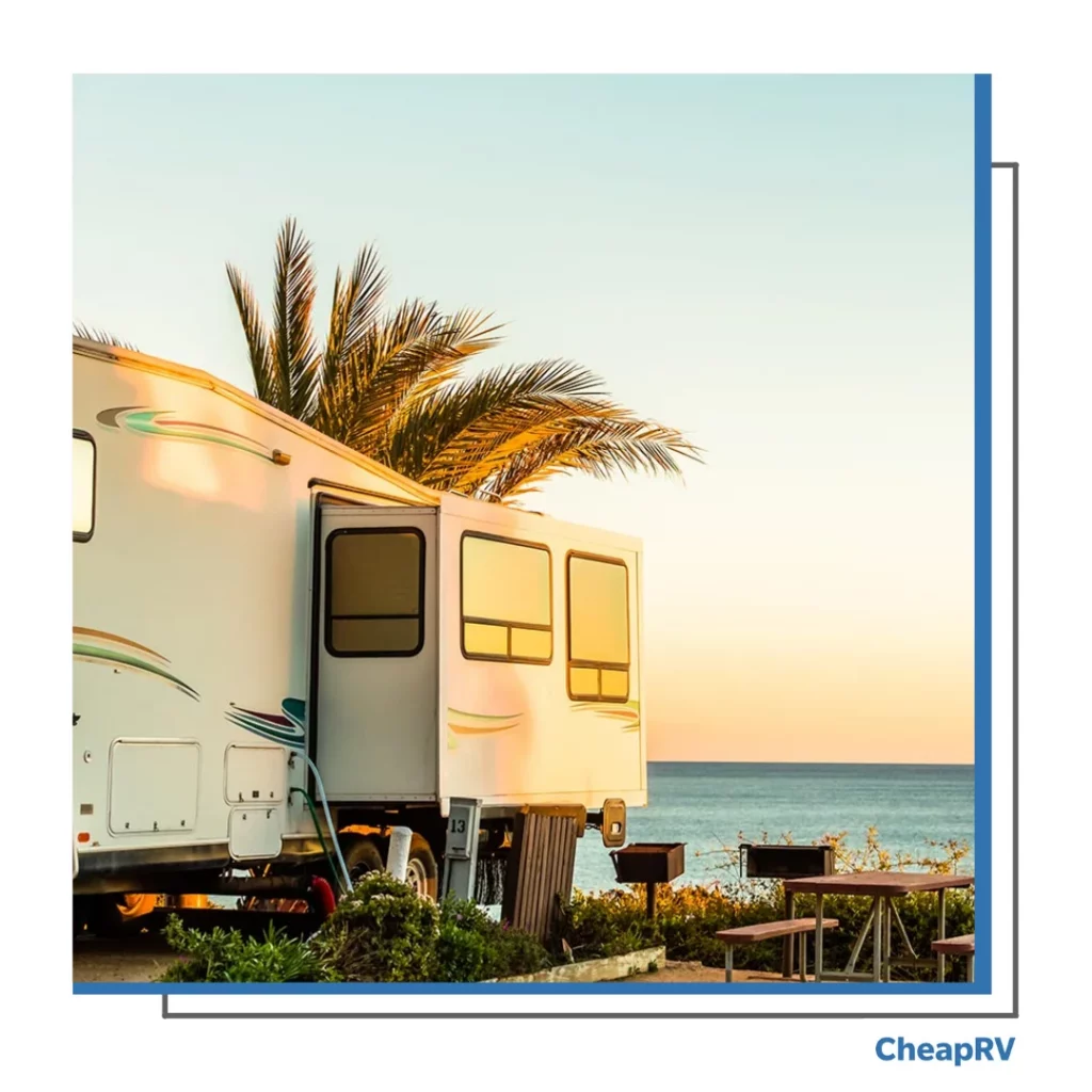 Parked RV rental in San Diego