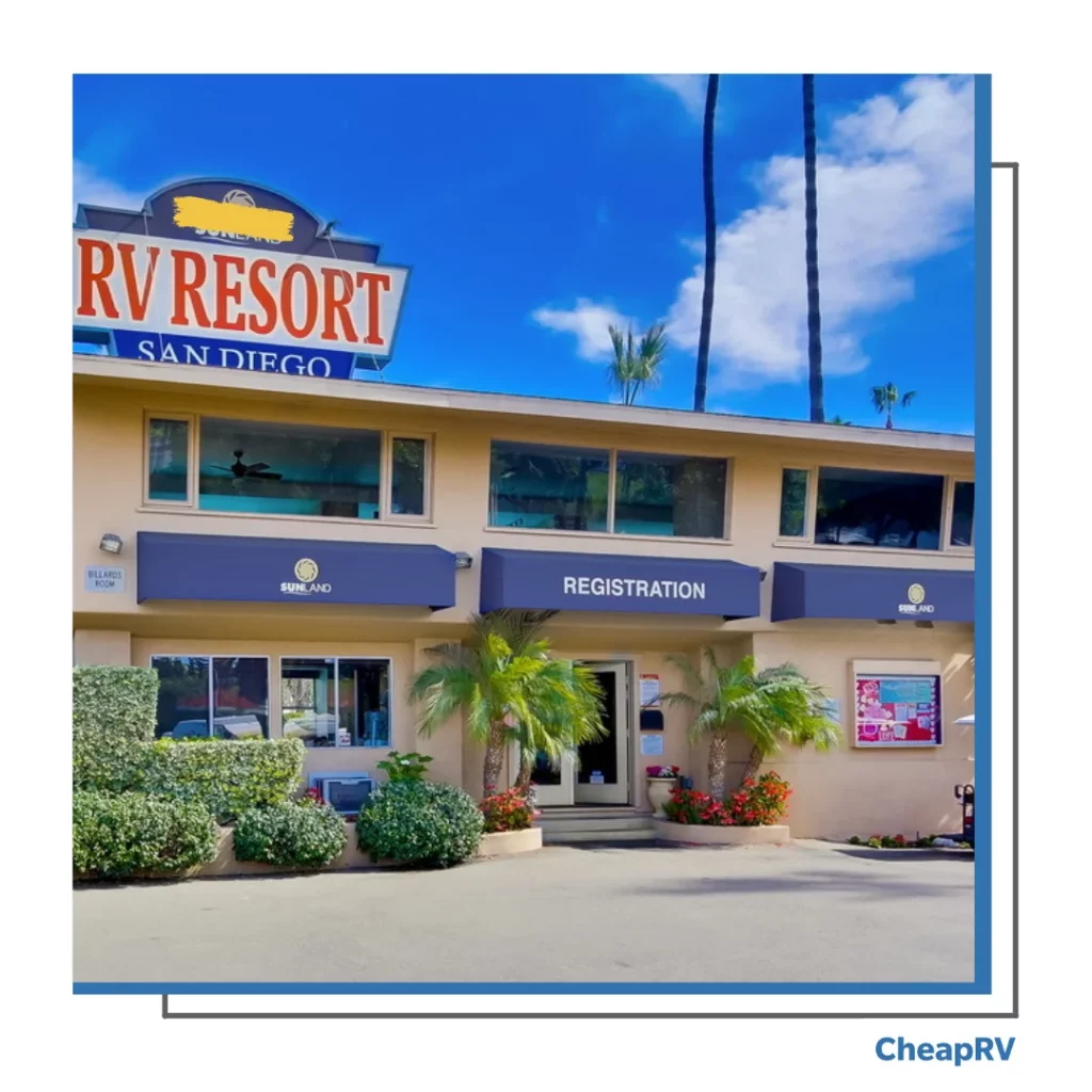 RV rental resort in San Diego
