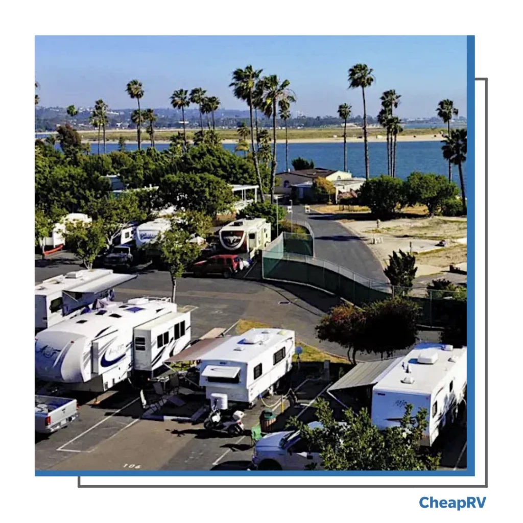 cheap park for RV renatals in San Diego