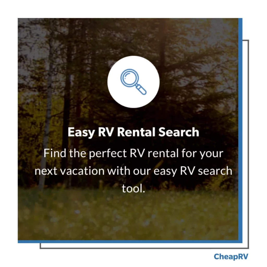 cheap rv rental search