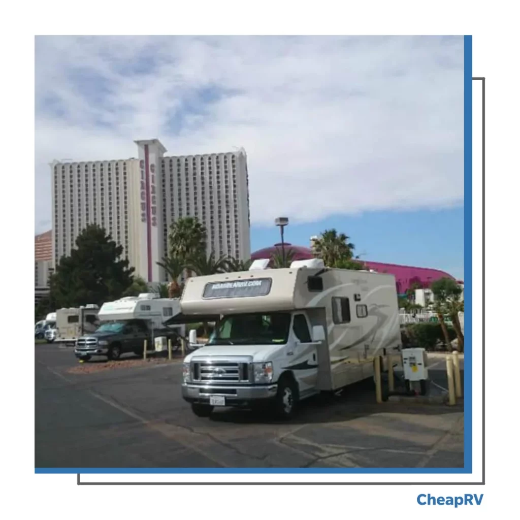 las vegas rv rental parking