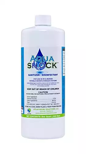 AQUA SHOCK H2O Fresh Water Tank SANITIZER/Disinfectant