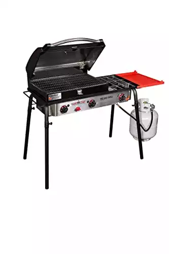 Camp Chef Big Gas Grill, 3 Burner Stove, Professional BBQ Grill Box (BB90L), Cooking Dimensions: 16 in x 38 in