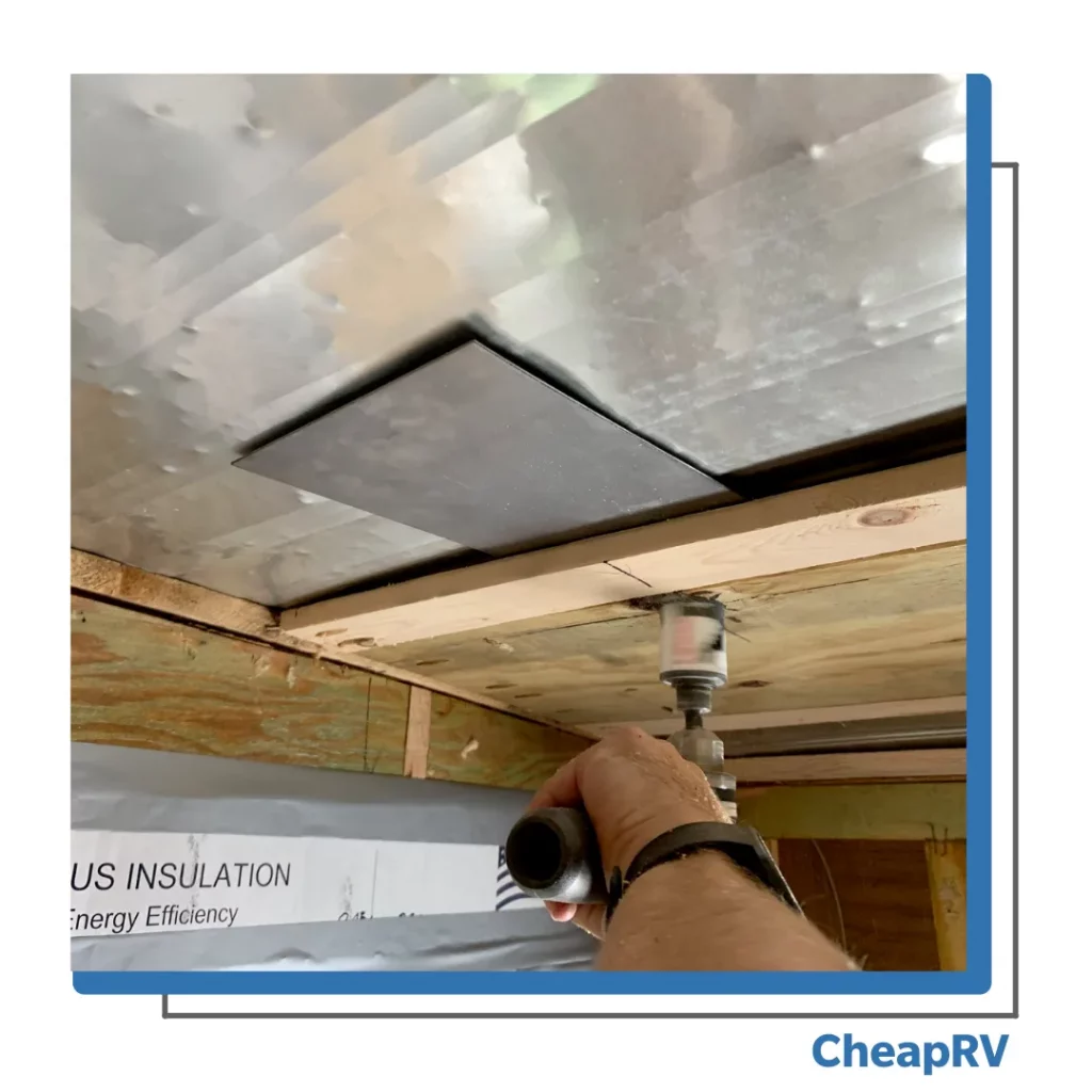 removing old rv ceiling panels