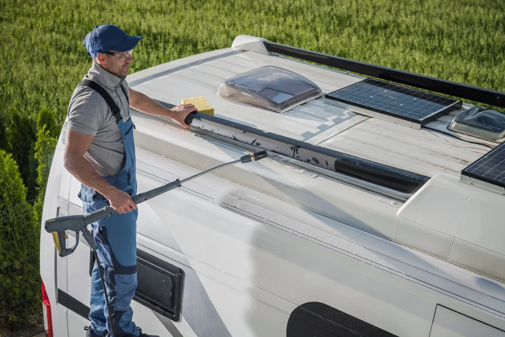 rv roof washing