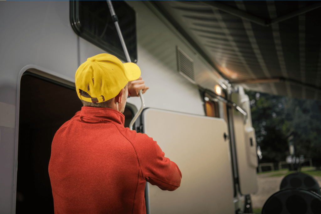 adjusting awning pitch on your rv