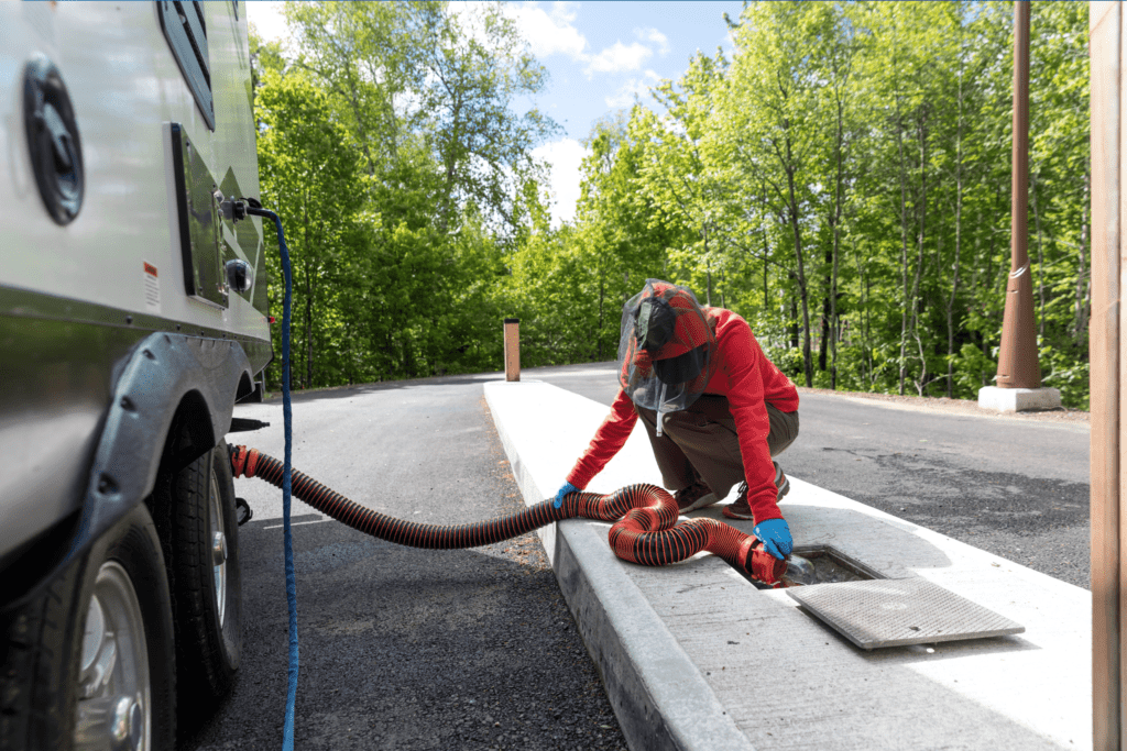 fixing clogged rv toilet