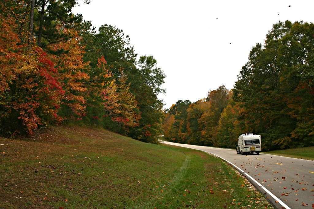 RV on a road