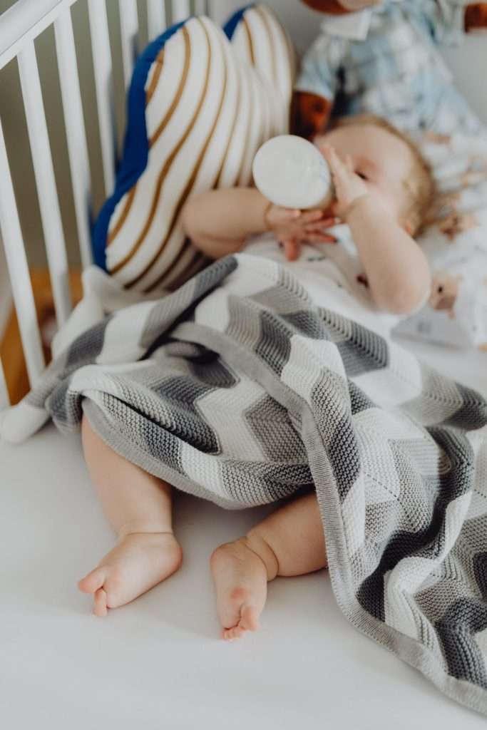 baby sleeping bed in a RV