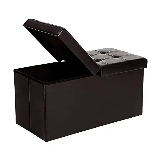 SONGMICS Ottoman Storage Bench with Flipping Lid