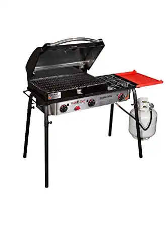 Camp Chef Big Gas Grill, 3 Burner Stove, Professional BBQ Grill Box (BB90L), Cooking Dimensions: 16 in x 38 in