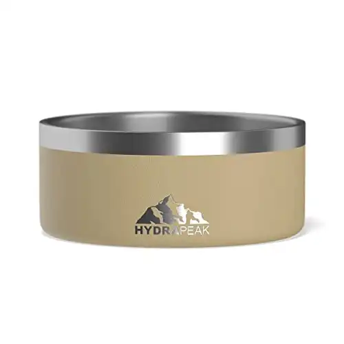 Hydrapeak Dog Bowl - Non Slip Stainless Steel Dog Bowls for Water or Food