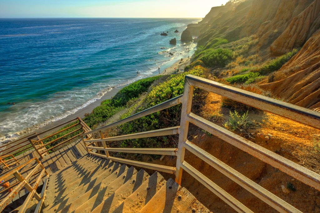 El Matador Beach stairway