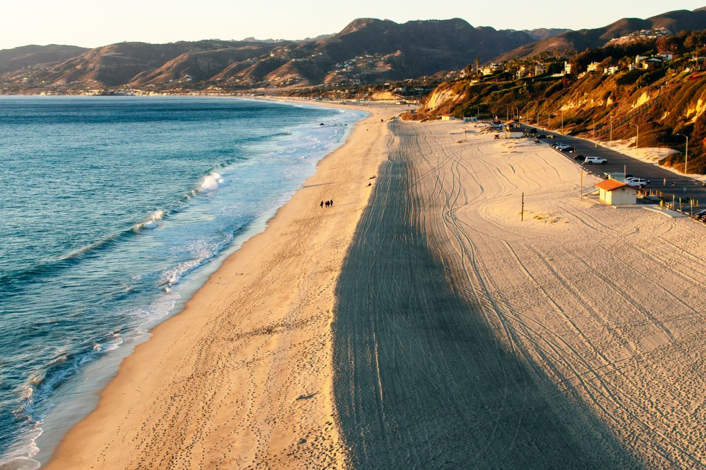 Sunset Dume Cove Malibu, Zuma Beach, California, USA