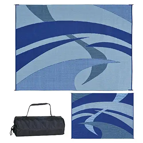 Stylish Camping Outdoor & Indoor RV Patio Mat for RV and Camping