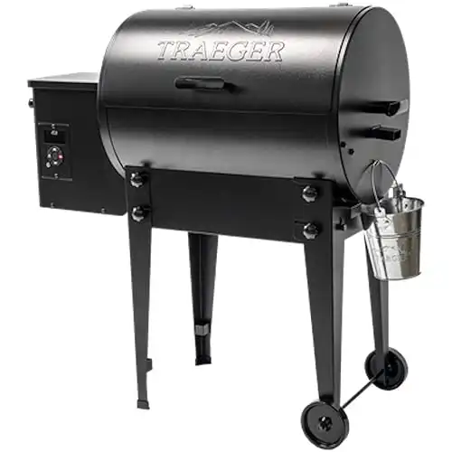 Traeger Grills Tailgater 20 Portable Wood Pellet Grill and Smoker, Black