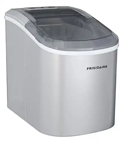 FRIGIDAIRE EFIC189-Silver Compact Ice Maker, 26 lb per Day