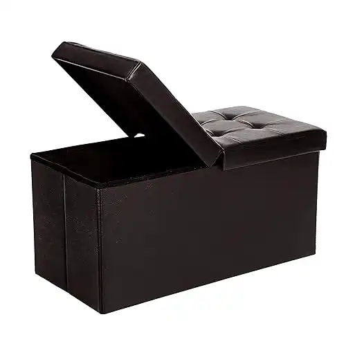 SONGMICS Ottoman Storage Bench with Flipping Lid