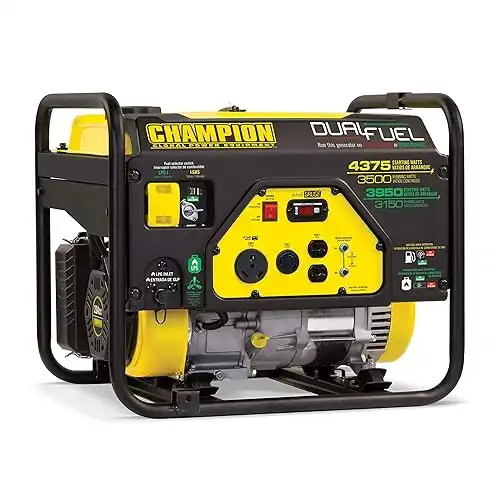 Champion Power Equipment 3500 Watt Dual Fuel RV Ready Portable Generator