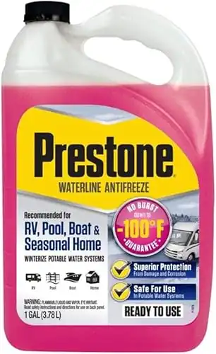 Prestone RV/Waterline Antifreeze RVs, Pools, Boats and Seasonal Homes - 1 gallon