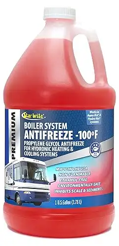 STAR BRITE Premium Boiler System Antifreeze -100 Propylene Glycol Hyrdronic Heating & Cooling System Fluid - 1 Gallon (032700)