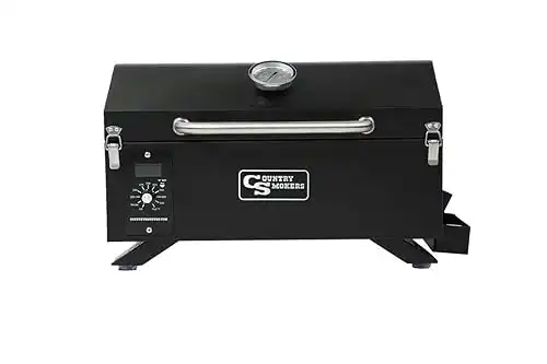 Country Smokers CSPEL015010497 Wood Pellet Grill and Smoker, Black