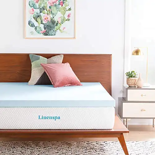 Linenspa 3 Inch Memory Foam Mattress Topper