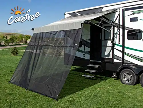 CAREFREE 701509ACD Black 15' x 9' Drop RV Awning EZ ZipBlocker